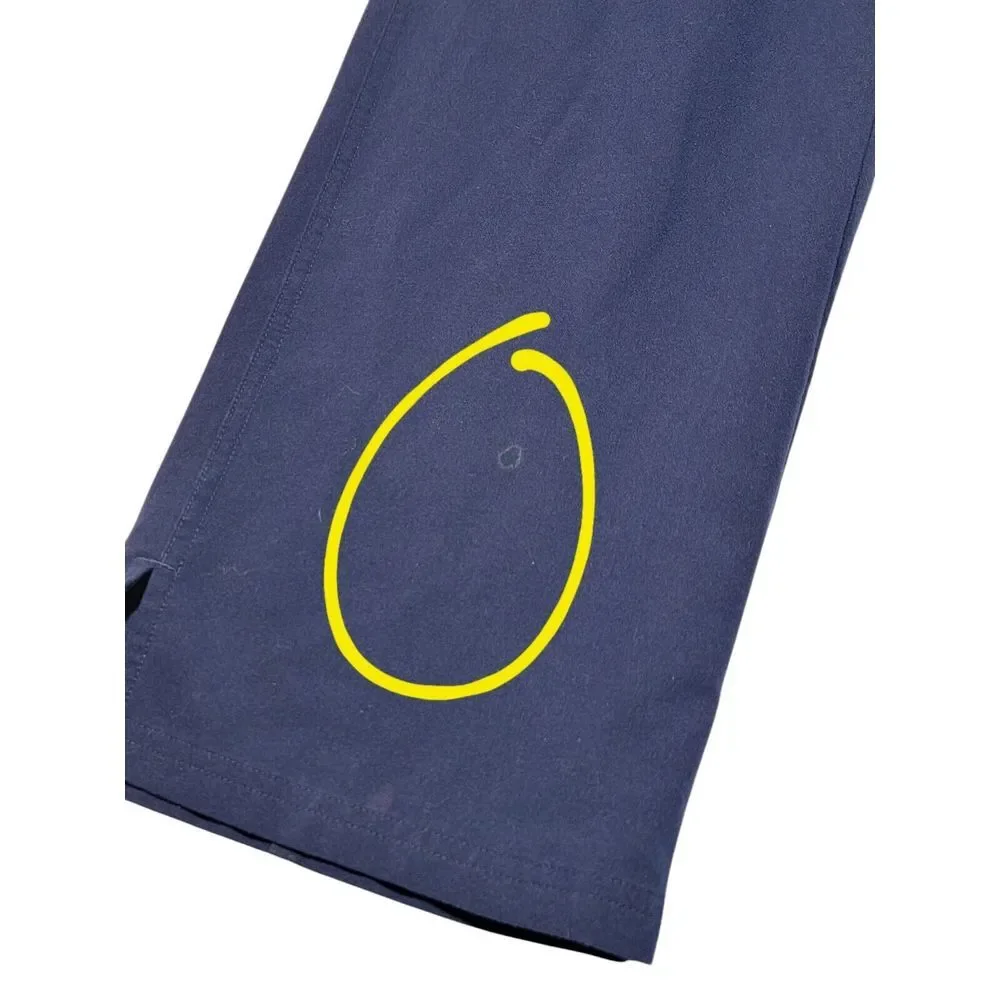 Figs Mens 3XLT Blue Straight Leg‎ Technical Collection Pockets Pants FLAW